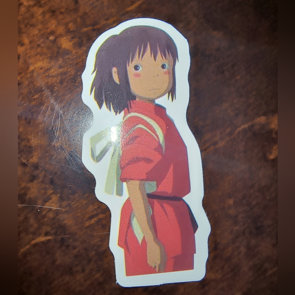 Spirited Away Chihiro Sticker - Red Outfit
